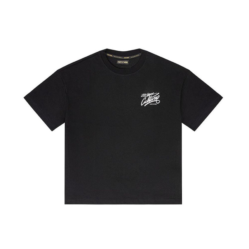5TATE OF MIND Black Cotton T-Shirt - Stylish Essential for Men