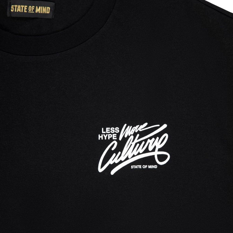 5TATE OF MIND Black Cotton T-Shirt - Stylish Essential for Men