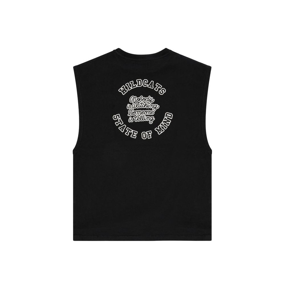5TATE OF MIND Black Cotton T-Shirt - Confort et Style Classique