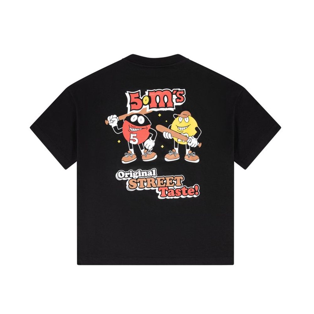 5TATE OF MIND Black Cotton T-Shirt for Men - Comfort & Style