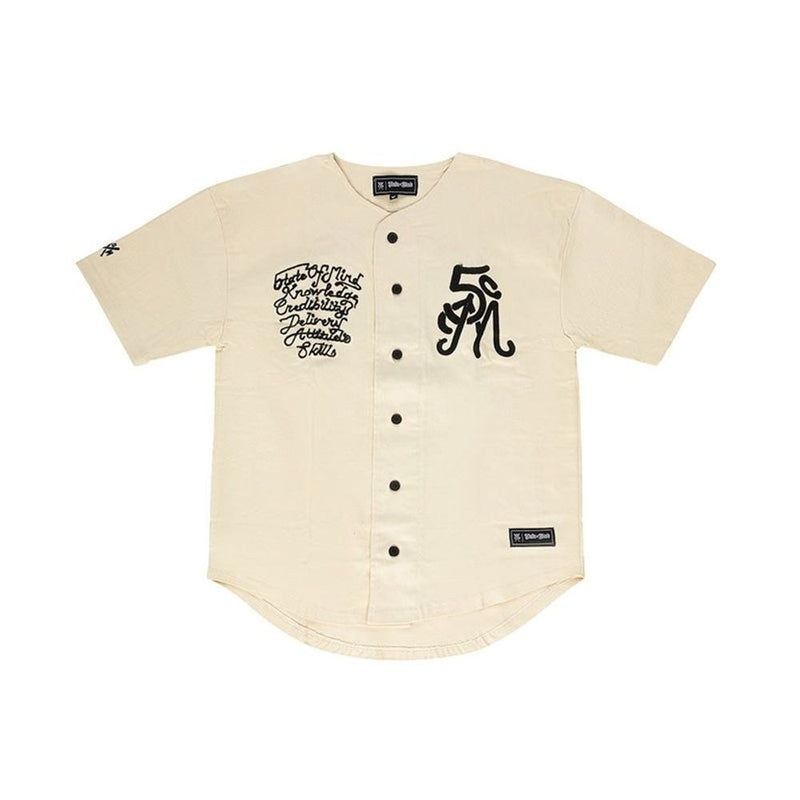 5TATE OF MIND White Cotton Shortsleeve Shirt - Élégance et Confort