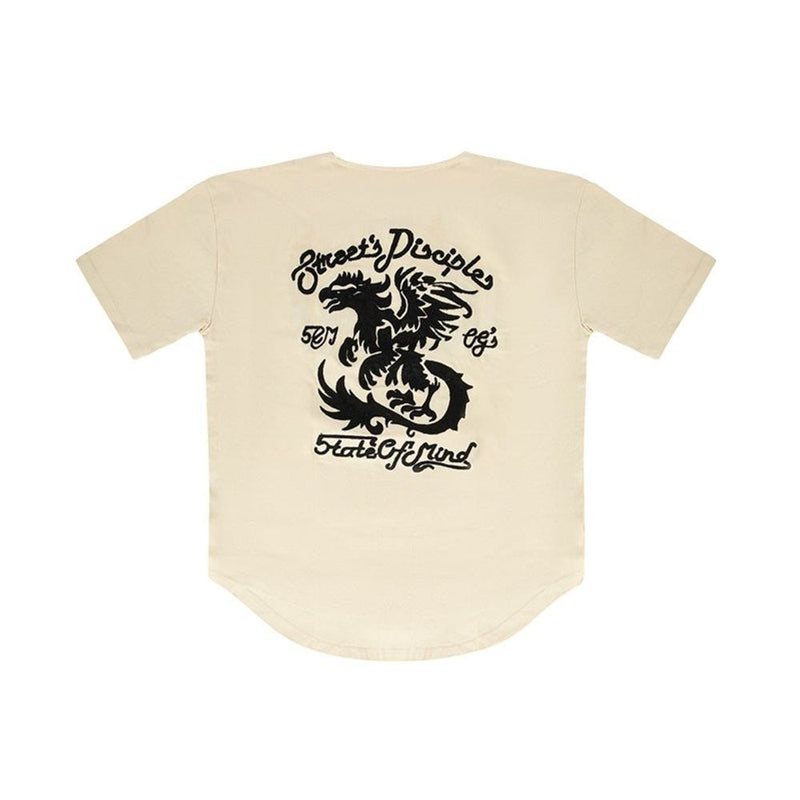 5TATE OF MIND White Cotton Shortsleeve Shirt - Élégance et Confort