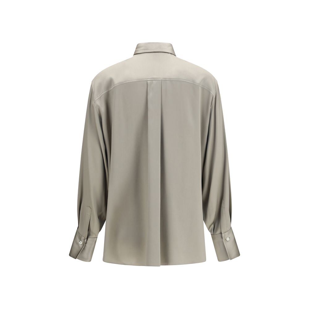 Brunello Cucinelli Bicolor Silk Shirt - Élégance et Confort