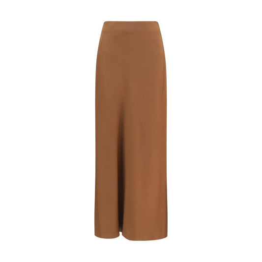 Brunello Cucinelli Brown Acetate Midi Skirt for Women