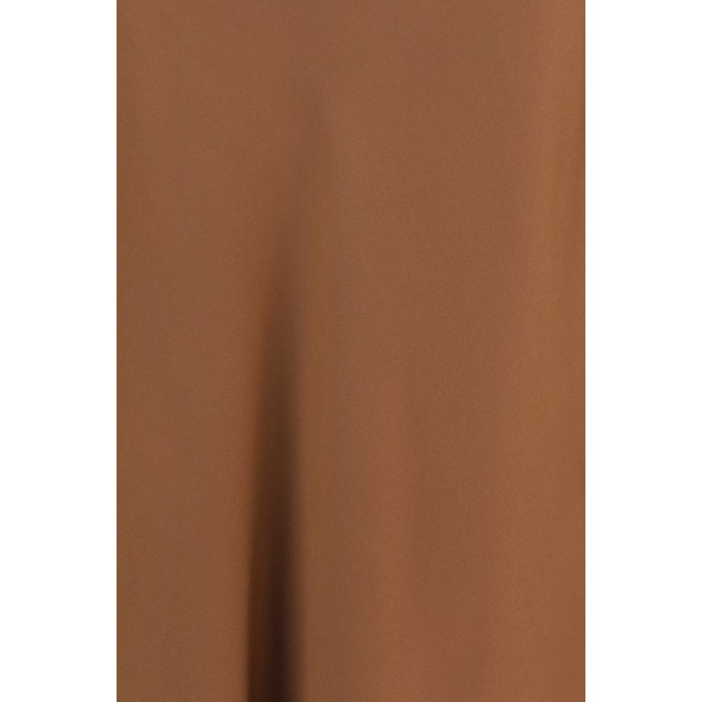 Brunello Cucinelli Brown Acetate Midi Skirt for Women