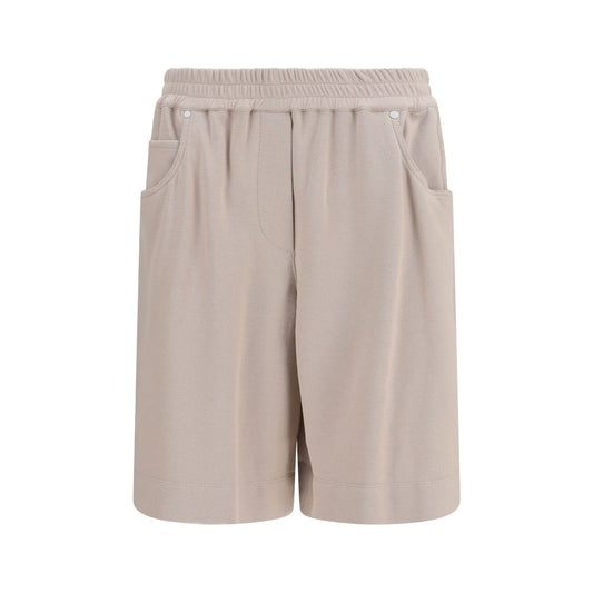 Brunello Cucinelli Beige Cotton Bermuda Shorts for Women