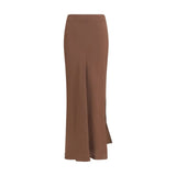 Brunello Cucinelli Brown Viscose Long Skirt - Elegant & Versatile