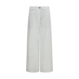 Brunello Cucinelli White Cotton Casual Pants for Women