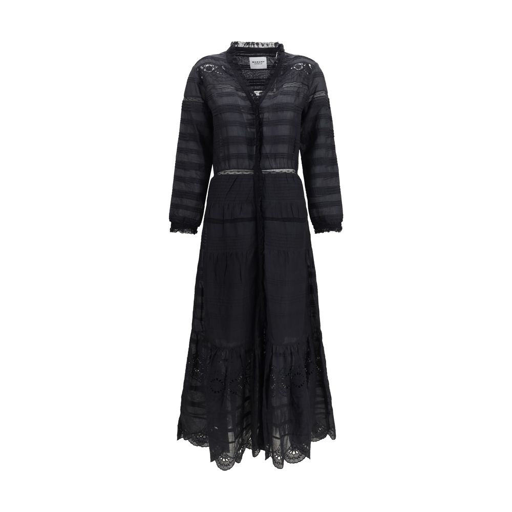 Marant Étoile Daniva Black Cotton Casual Dress
