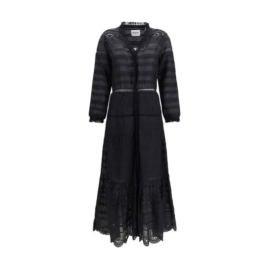 Marant Étoile Daniva Black Cotton Casual Dress
