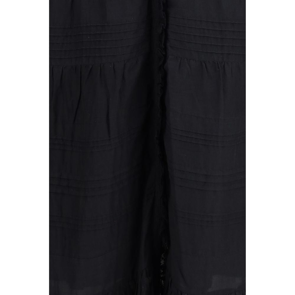 Marant Étoile Daniva Black Cotton Casual Dress