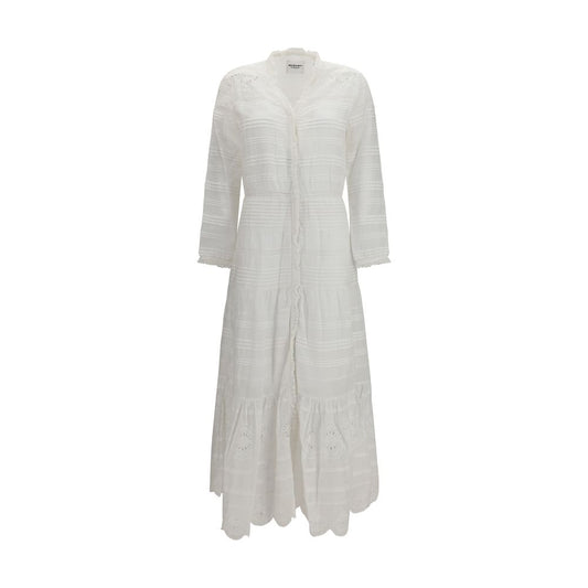 Marant Étoile Daniva White Cotton Casual Dress