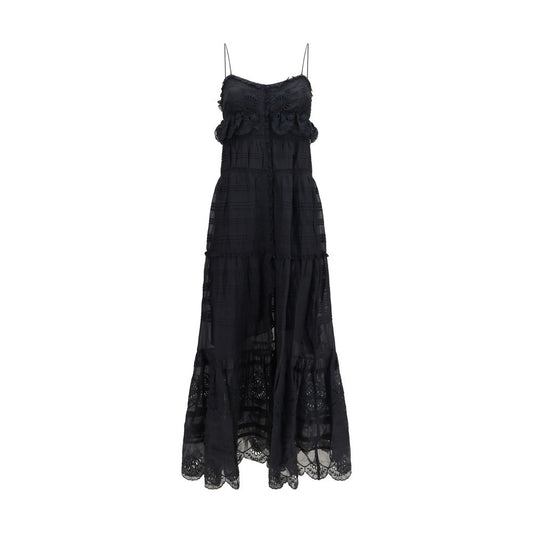 Robe décontractée en coton noir Marant Étoile