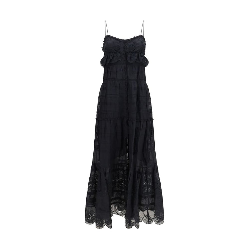 Robe décontractée en coton noir Marant Étoile