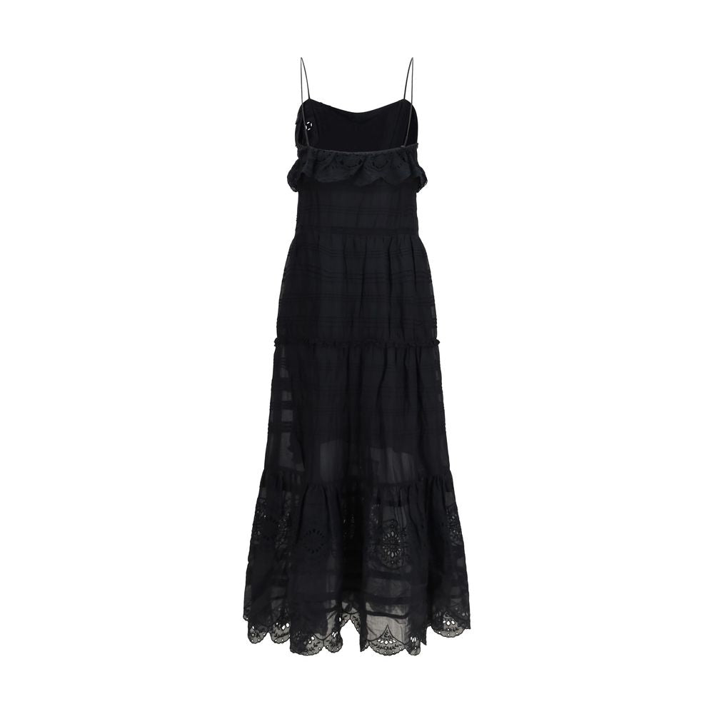 Robe décontractée en coton noir Marant Étoile