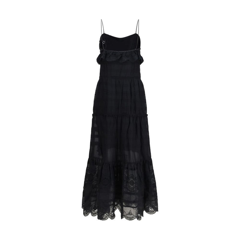 Robe décontractée en coton noir Marant Étoile