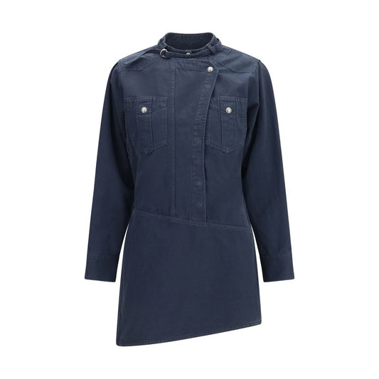 Marant Étoile Nouria Blue Cotton Casual Dress
