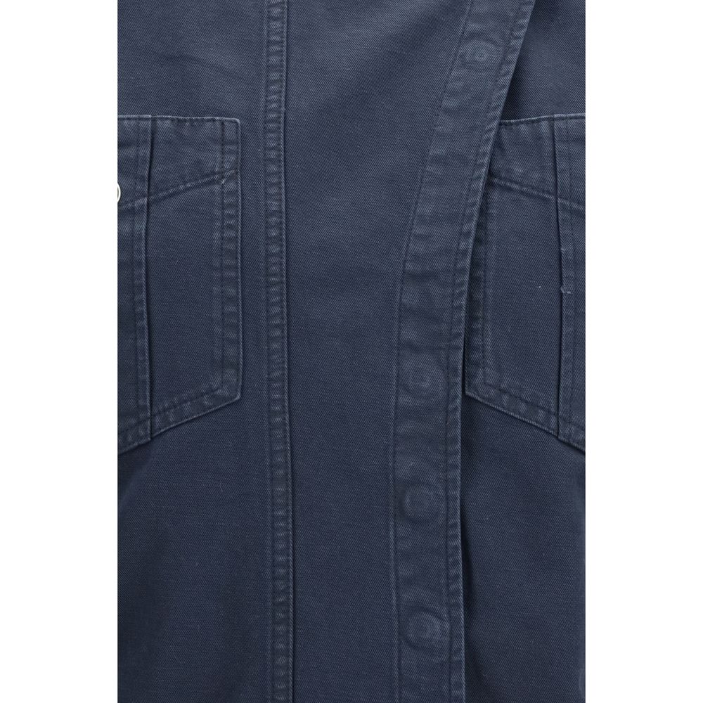 Marant Étoile Nouria Blue Cotton Casual Dress