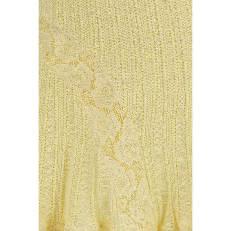 Self-Portrait Bicolor Viscose Mini Skirt