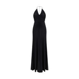 Robe de cocktail Self-Portrait en viscose noire