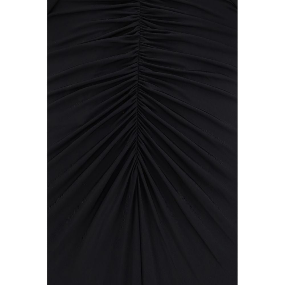 Robe de cocktail Self-Portrait en viscose noire