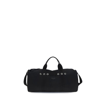 Prada Bagage et Voyage en Coton Noir