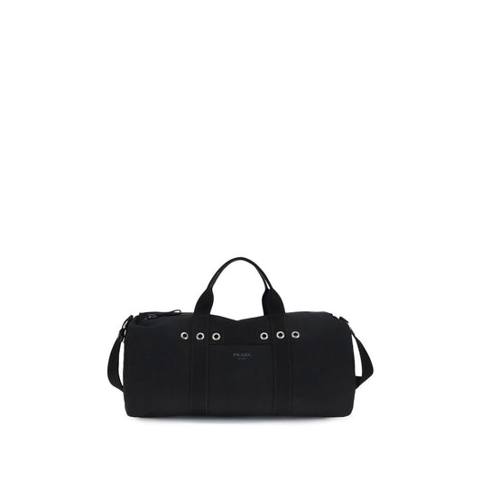 Prada Bagage et Voyage en Coton Noir