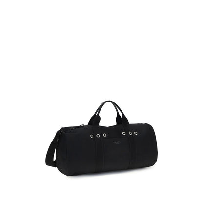 Prada Bagage et Voyage en Coton Noir