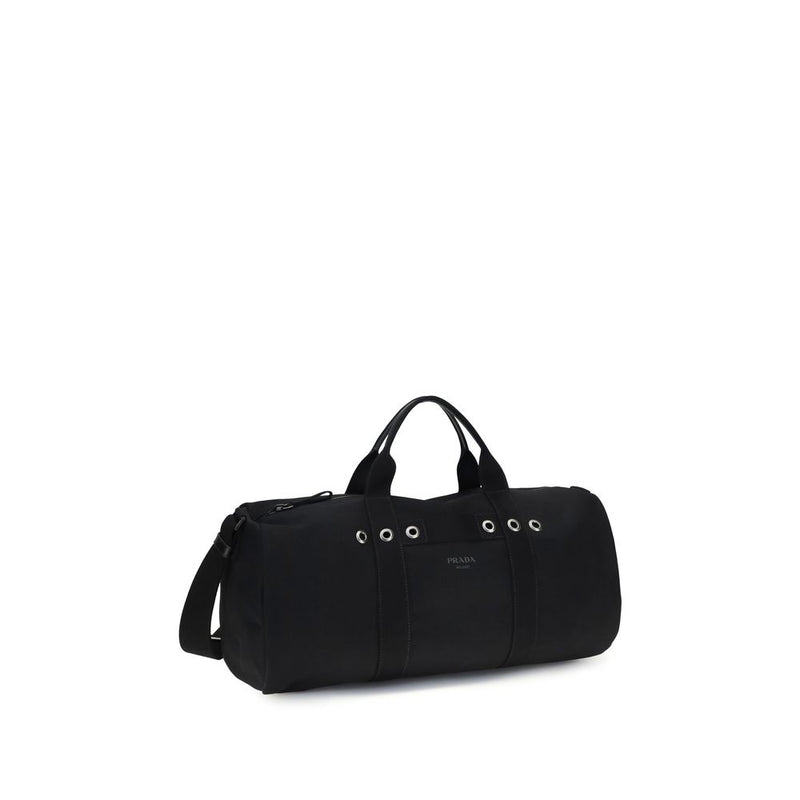 Prada Bagage et Voyage en Coton Noir