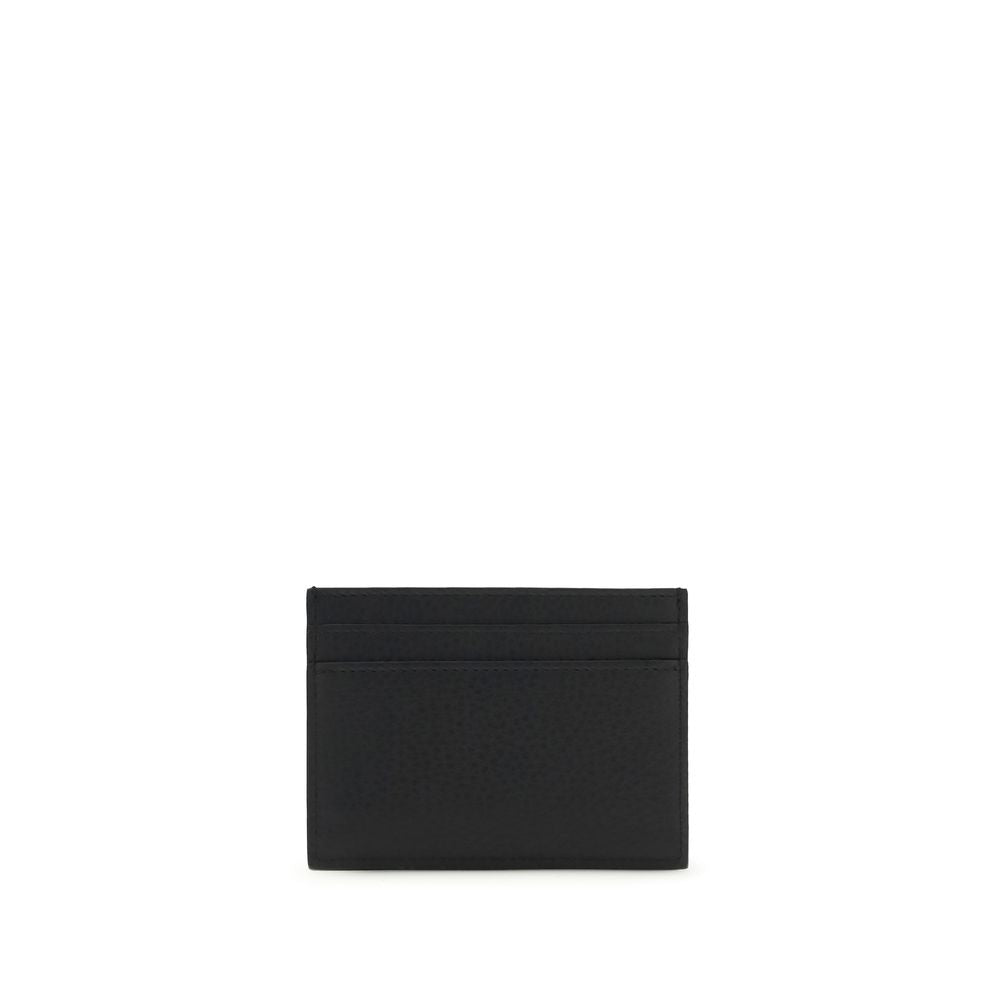 Portefeuille Bos Taurus en cuir de veau noir Saint Laurent