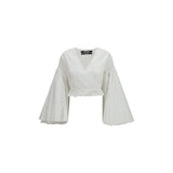 Jacquemus Paysan White Cotton Wrap Shirt for Women