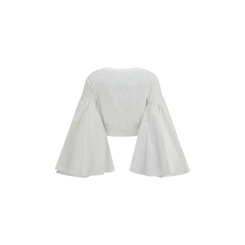 Jacquemus Paysan White Cotton Wrap Shirt for Women