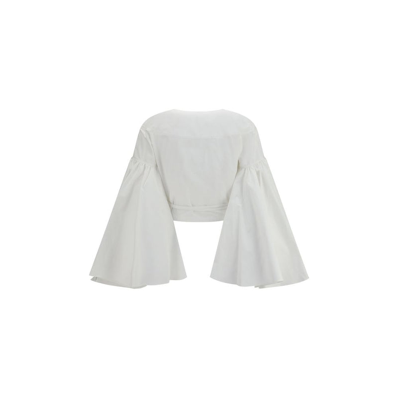 Jacquemus Paysan White Cotton Wrap Top for Women