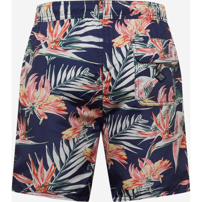 Superdry M3010193A Blue Polyester Swim Shorts for Men