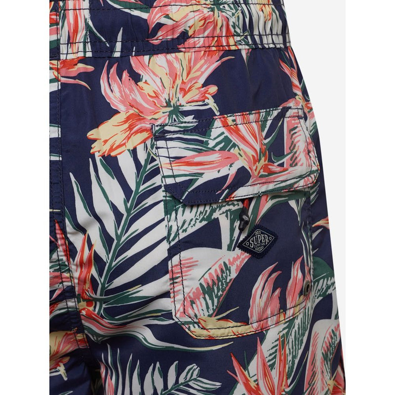 Superdry M3010193A Blue Polyester Swim Shorts for Men