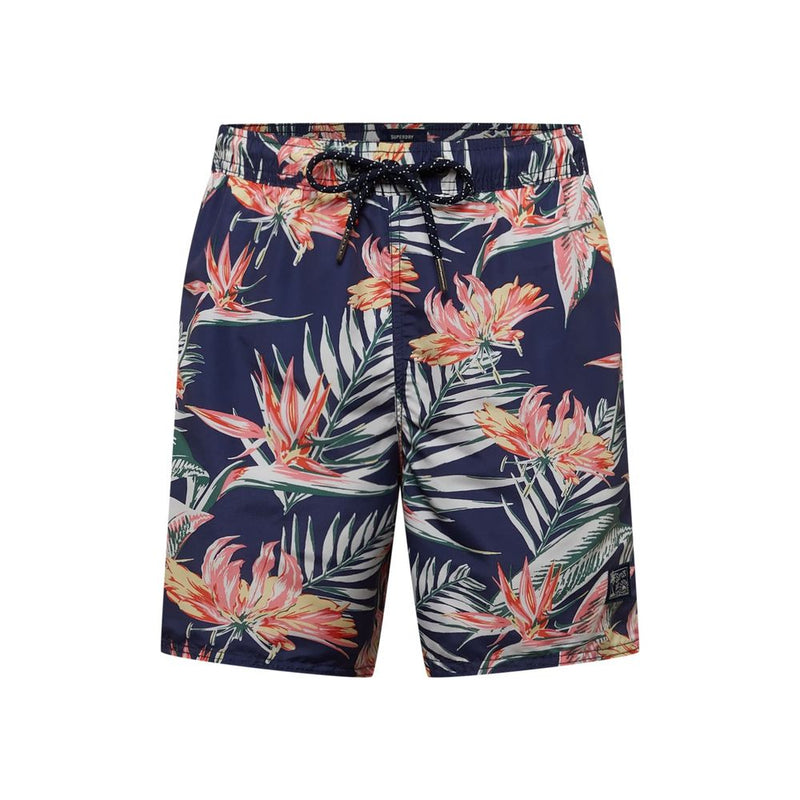 Superdry M3010193A Blue Polyester Swim Shorts for Men