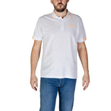 Refrigiwear White Cotton Polo Shirt for Men
