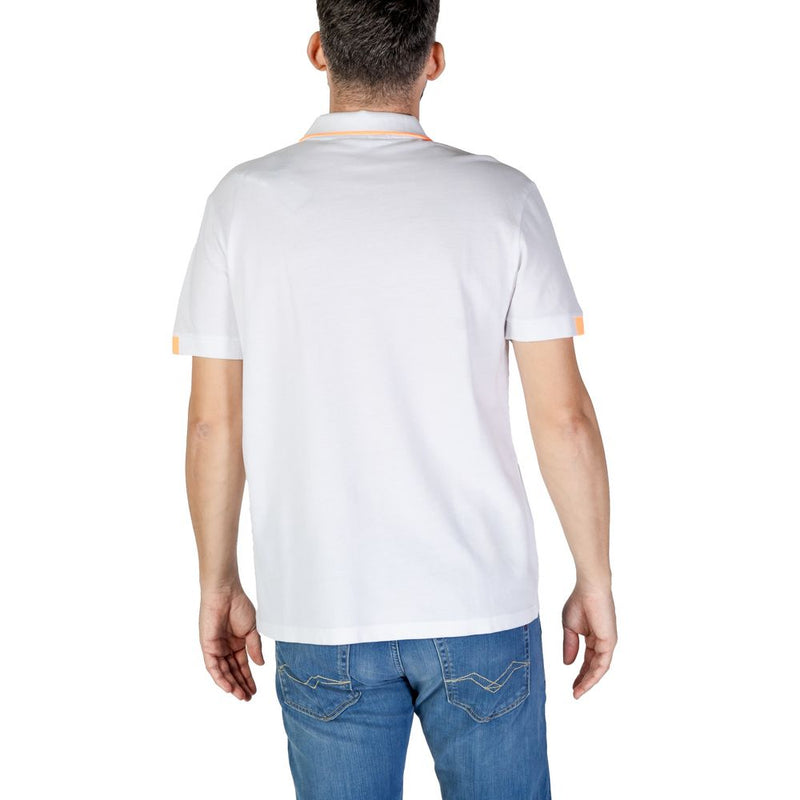 Refrigiwear White Cotton Polo Shirt for Men