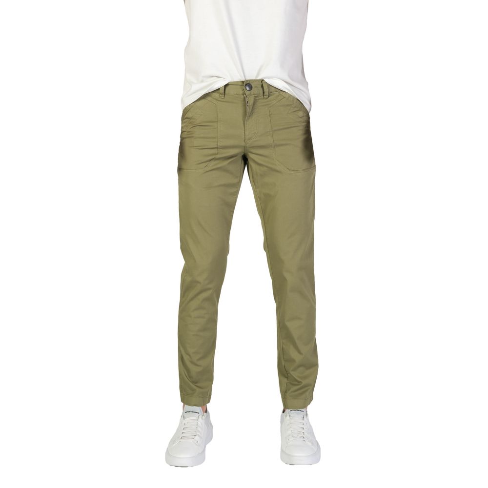Refrigiwear GA9103P25601 Green Cotton Casual Pants for Men