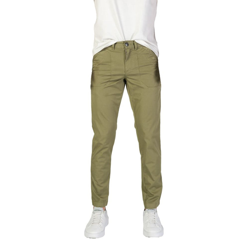 Refrigiwear GA9103P25601 Green Cotton Casual Pants for Men