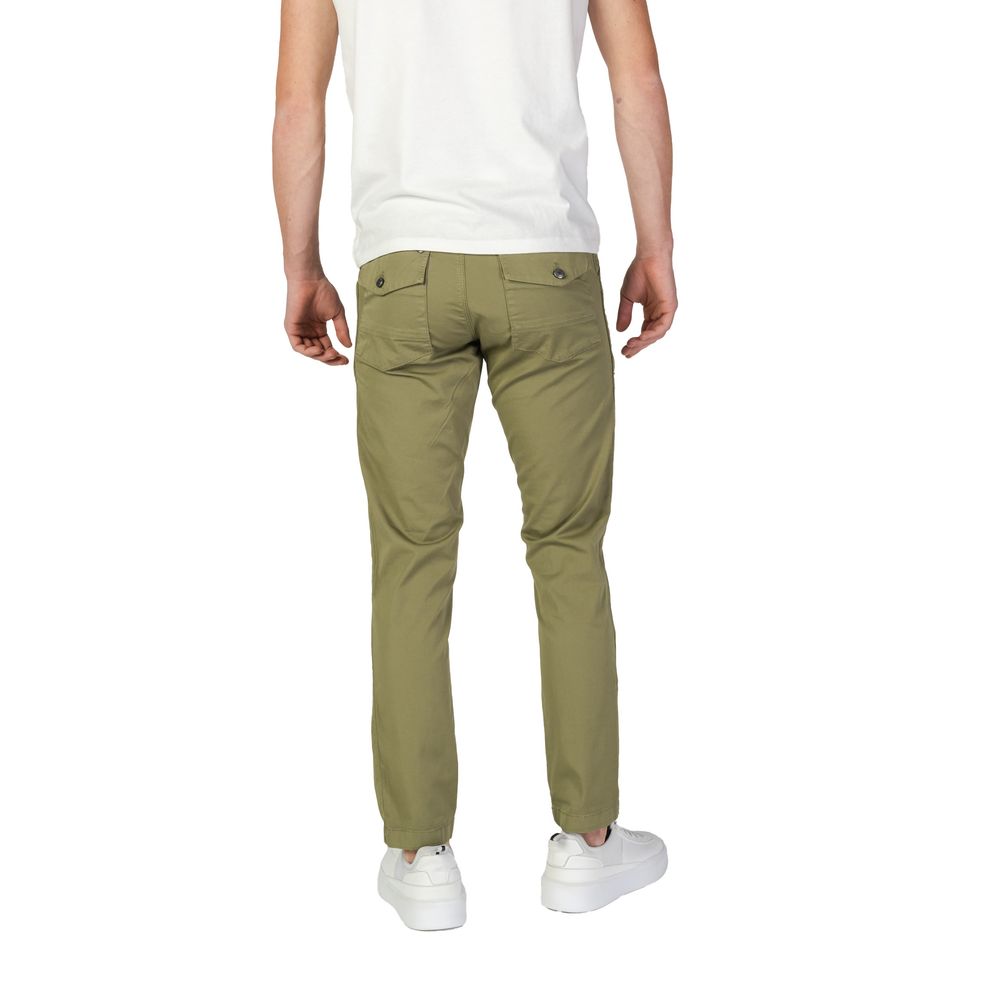 Refrigiwear GA9103P25601 Green Cotton Casual Pants for Men