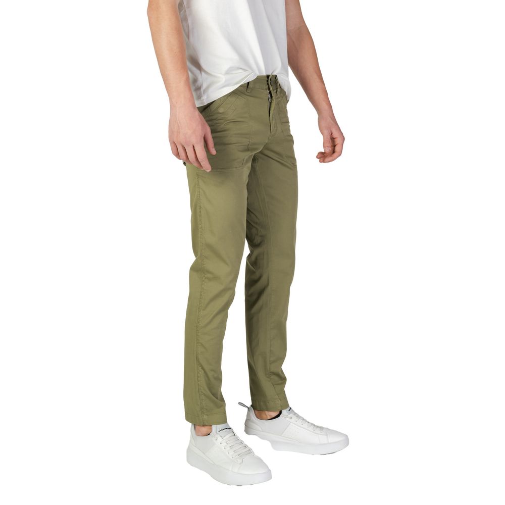 Refrigiwear GA9103P25601 Green Cotton Casual Pants for Men