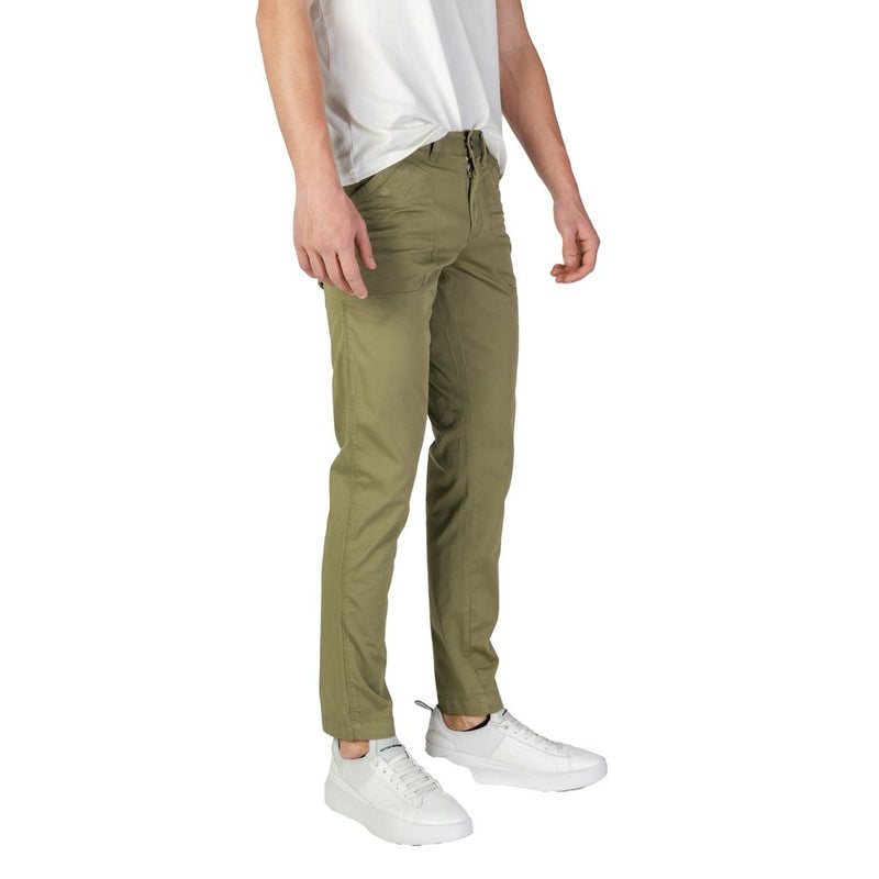 Refrigiwear GA9103P25601 Green Cotton Casual Pants for Men