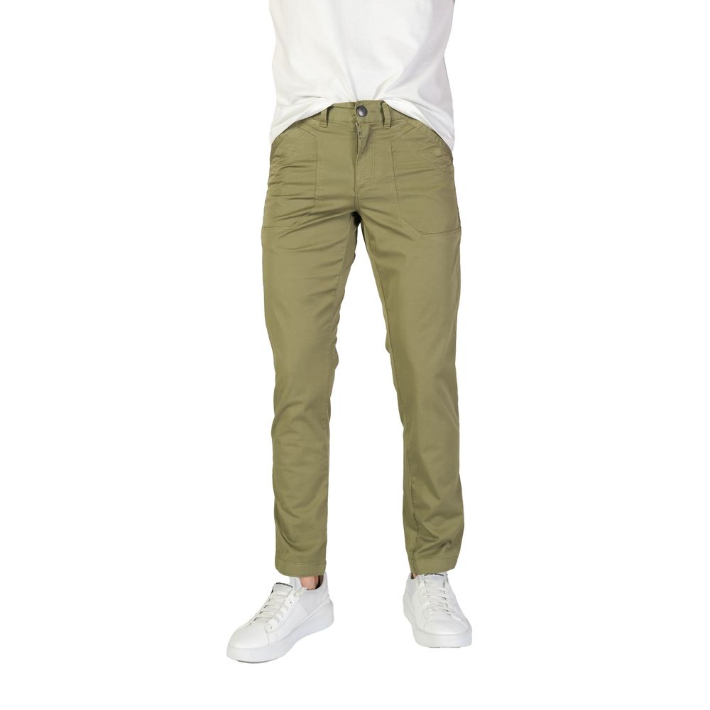 Refrigiwear GA9103P25601 Green Cotton Casual Pants for Men