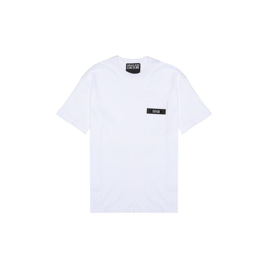 Versace Jeans Couture White Cotton T-Shirt for Men