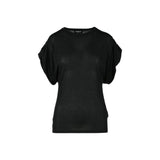 Dondup Black Viscose T-Shirt for Women - Model DONTSHDNAG2ST0743191/01