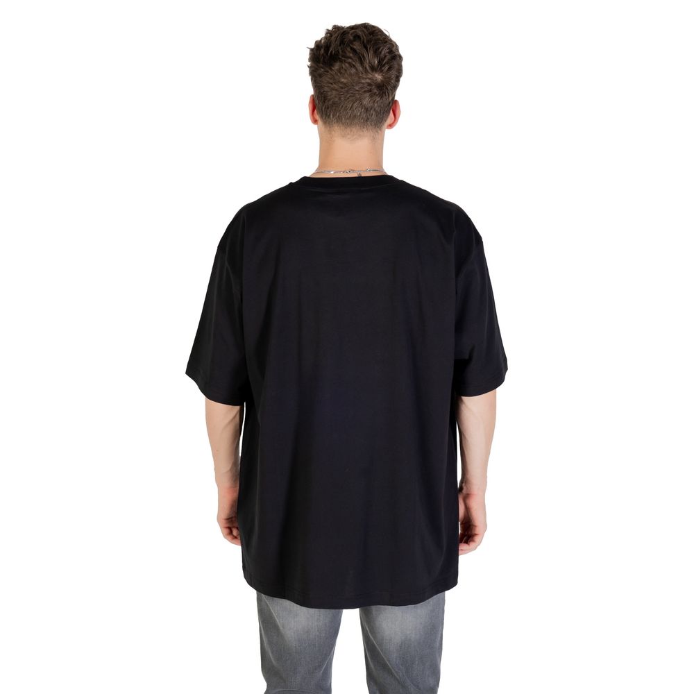 T-Shirt en Coton Noir Versace Jeans pour Homme