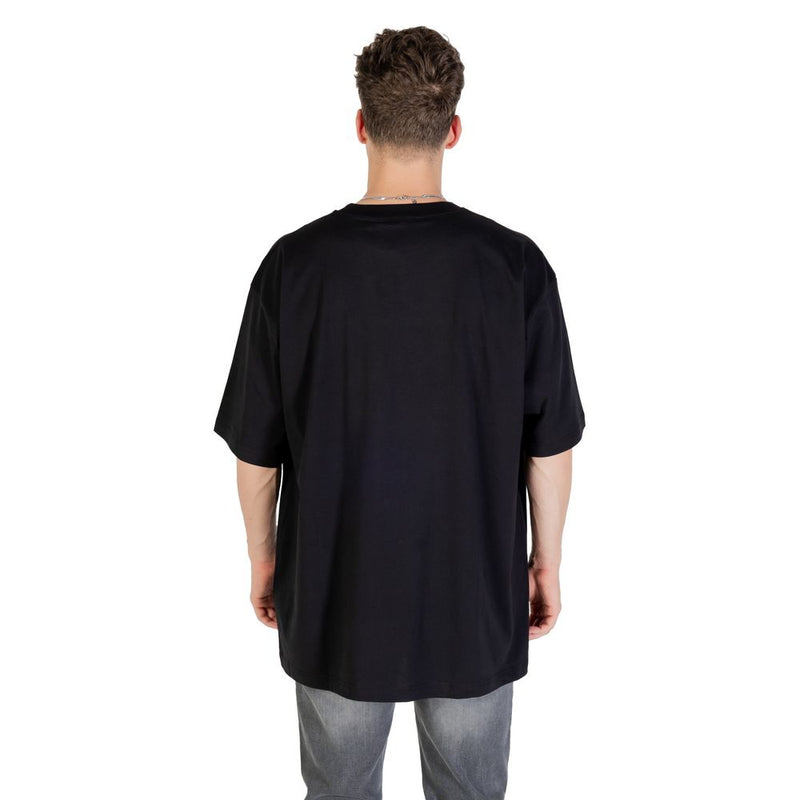T-Shirt en Coton Noir Versace Jeans pour Homme