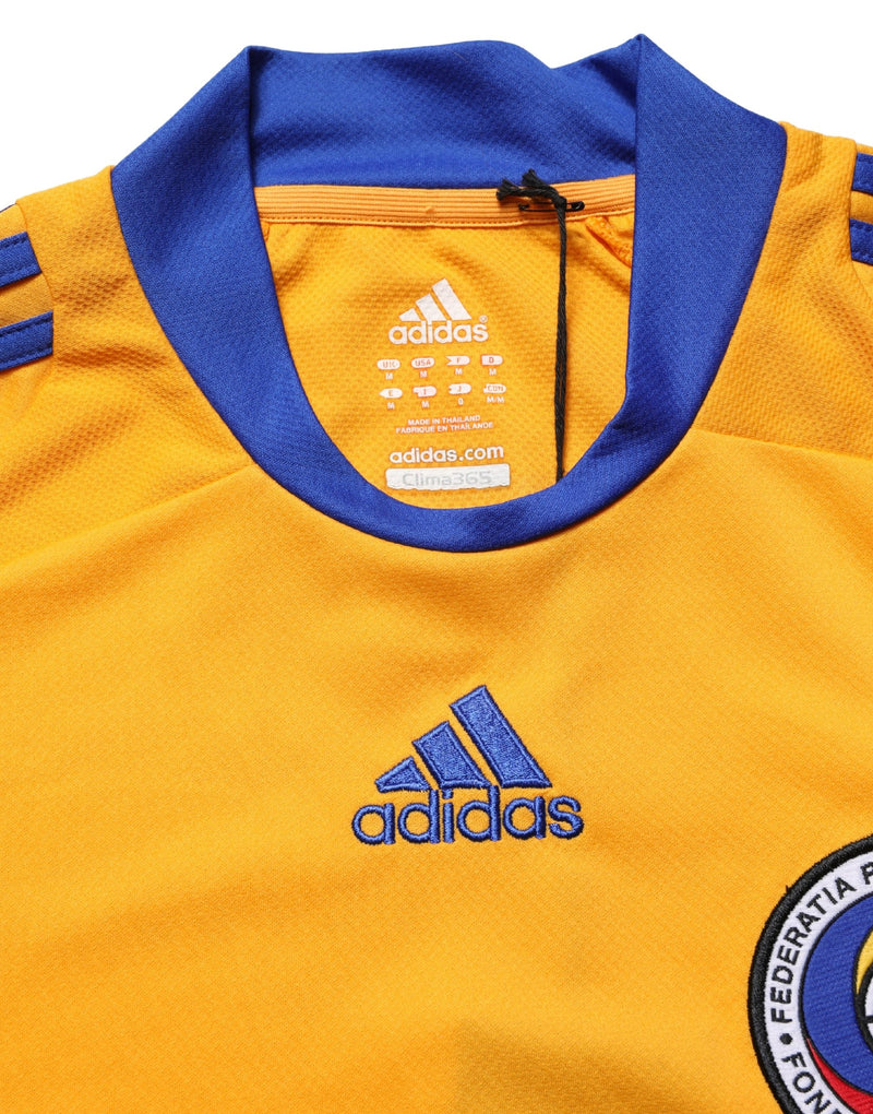 Adidas Yellow Polyester Balenciagoal CrewNeck Jersey T-shirt