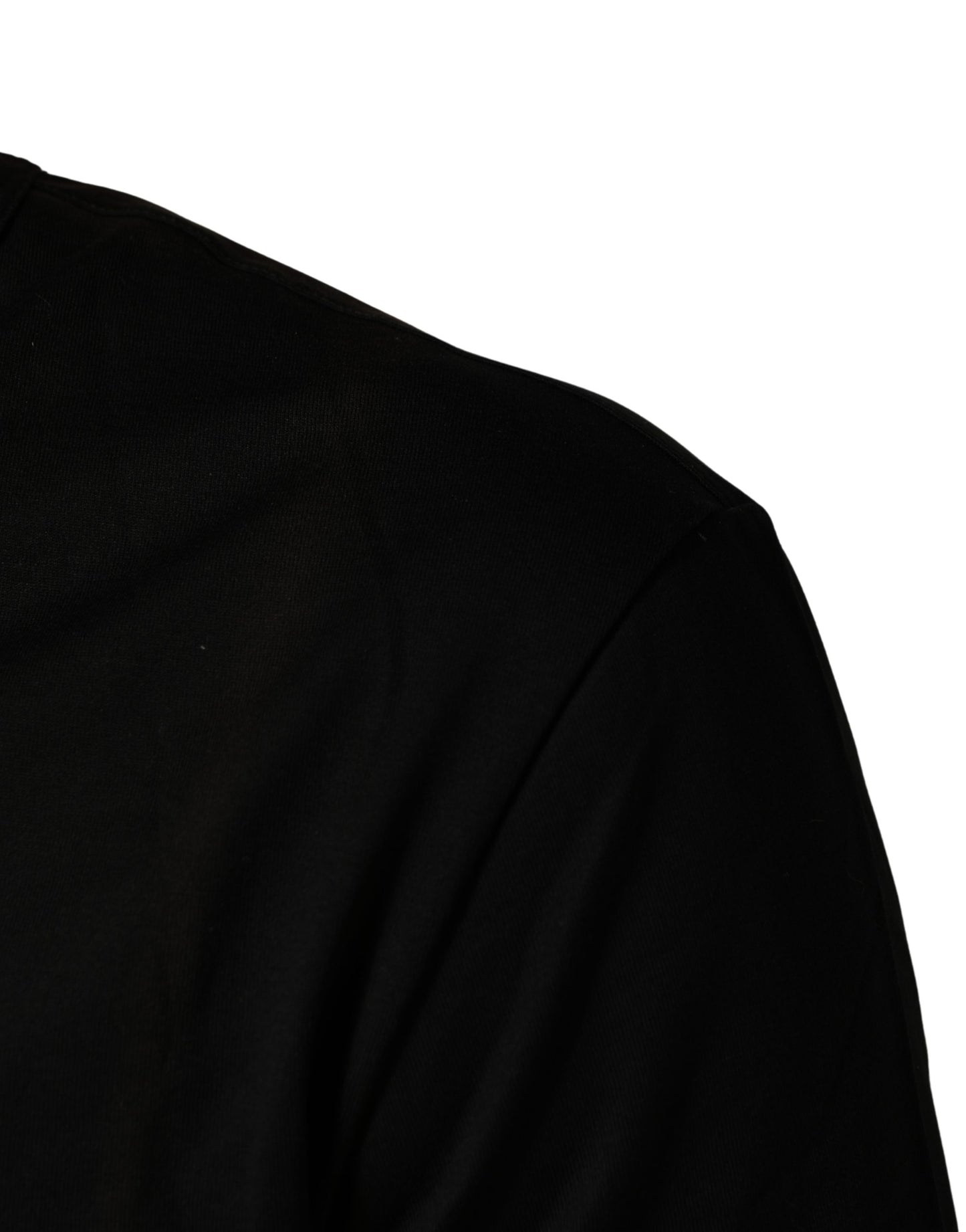 Dolce & Gabbana Zwart Katoenen V-hals Heren T-shirt Korte Mouwen